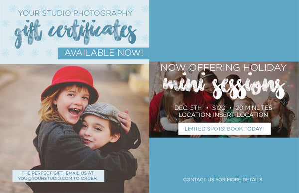 Client Holiday Gift Ordering & Print Deadline Guide Template