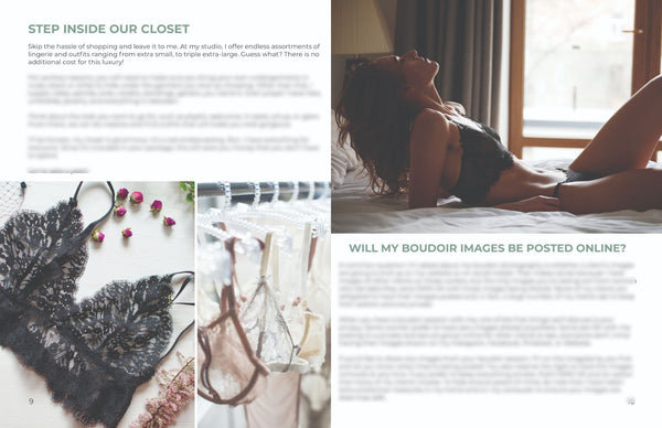 Boudoir Client Guide | PSD Templates | Boudoir Welcome Packet