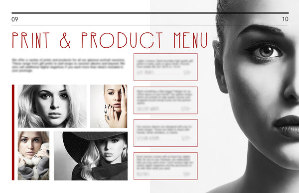 Glamour Portrait Magazine Welcome Packet Template {1st Edition}