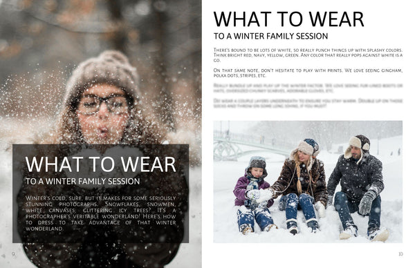 Family Photography Session Prep Guide, Family Client Guide