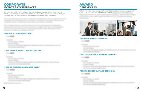 Corporate Photography Client Guide | Welcome Packet Template