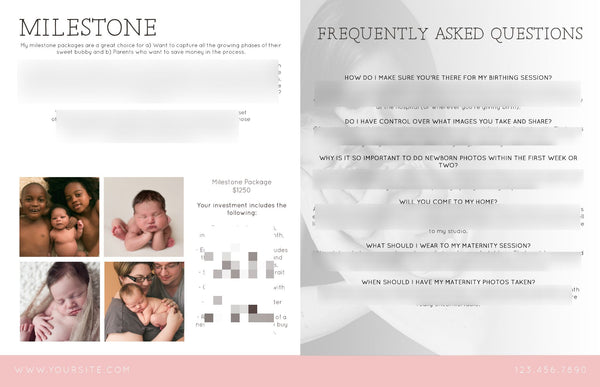 Newborn Welcome Packet Template {3rd Edition}