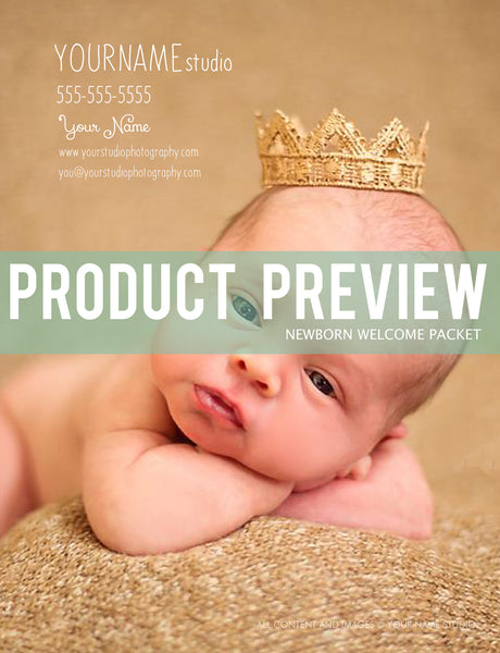 Newborn Magazine Welcome Packet Template {1st Edition}