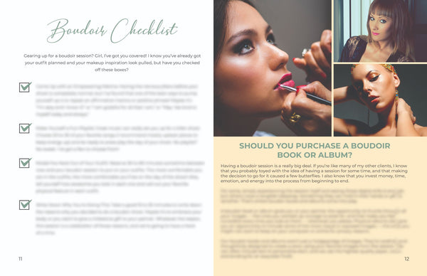 Boudoir Client Guide | PSD Templates | Boudoir Welcome Packet