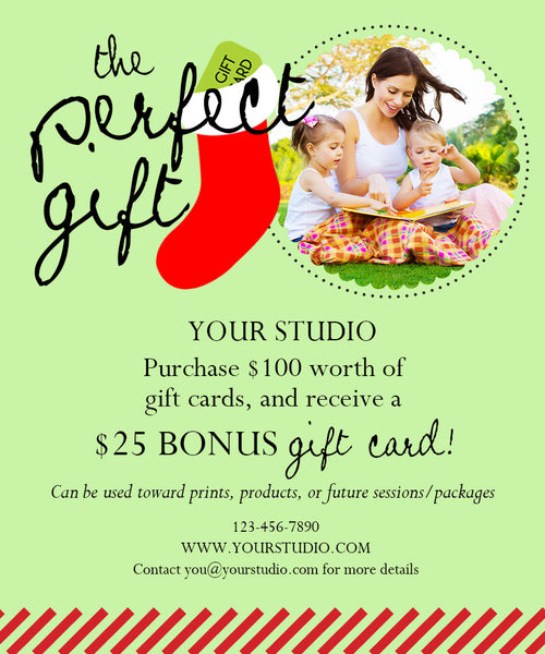 Sale Graphics for Photographers for Email and Facebook Marketing