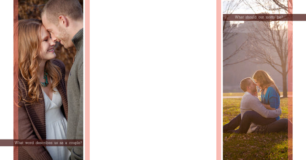 Engagement Guest Book Album Template