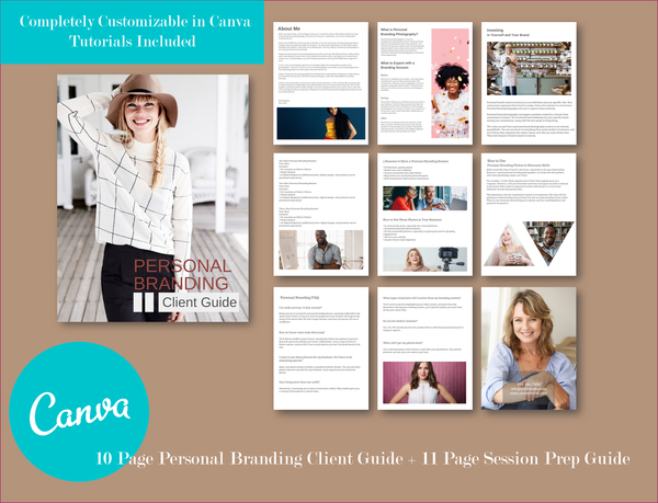 The Complete Personal Branding Photography Product Collection for CANVA