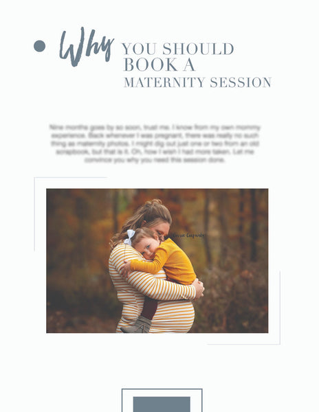 Maternity Client Guide | Maternity Welcome Packet | PSD Templates