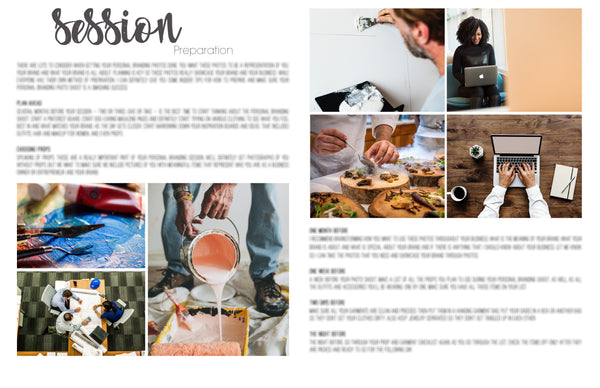 Personal Branding Photography Client Guide | Session Planning Guide