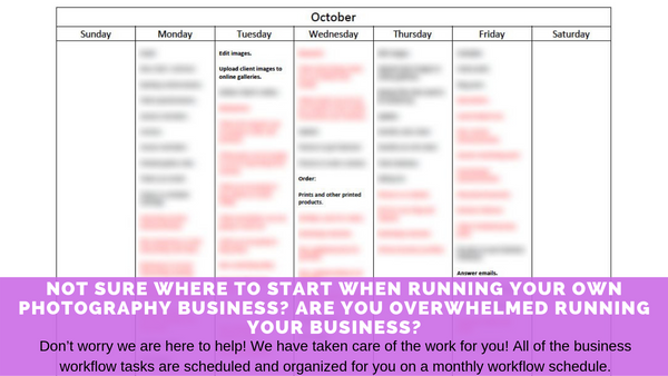 Business Workflow Schedule