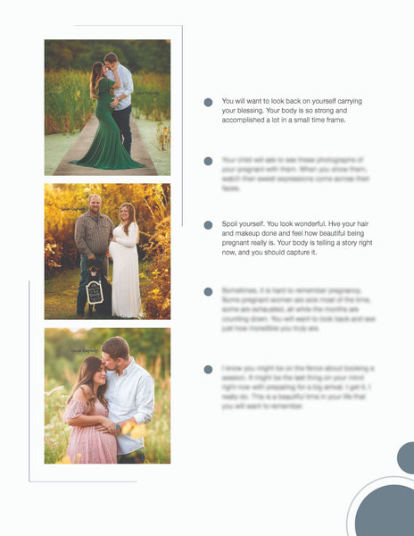 Maternity Client Guide | Maternity Welcome Packet | PSD Templates