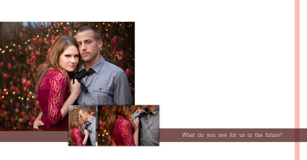 Engagement Guest Book Album Template