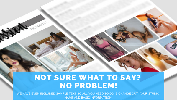 Boudoir Client Guide and Session Planning Guide