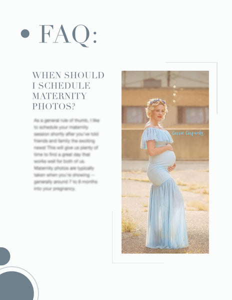 Maternity Client Guide | Maternity Welcome Packet | PSD Templates