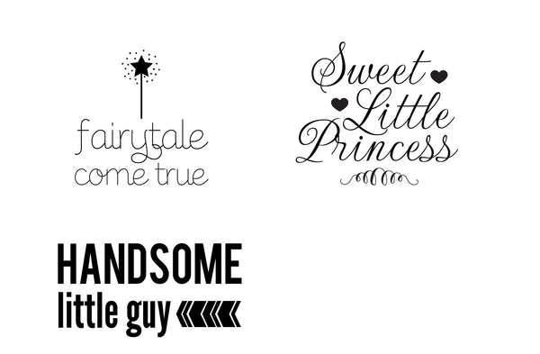 Newborn and Milestone Drag and Drop Word Art