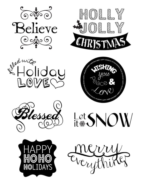 Holiday Drag and Drop Word Art