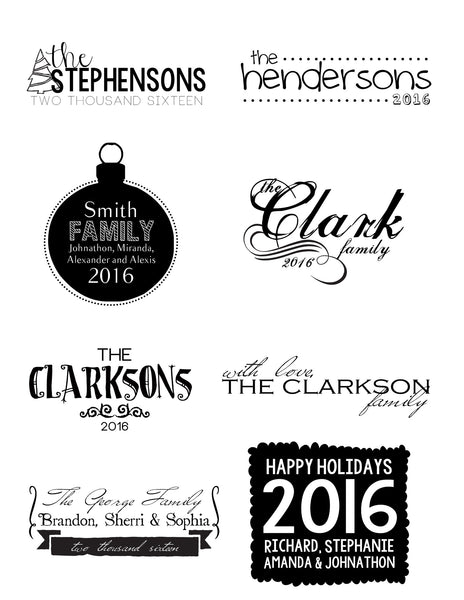 89 Holiday Text Overlays