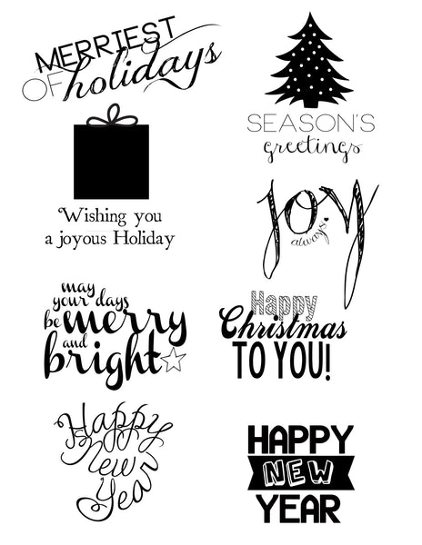 Holiday Drag and Drop Word Art