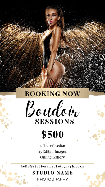 Boudoir Photography Marketing Templates Bundle for Photographers for CANVA | Mini Session Templates for Boudoir Photographers