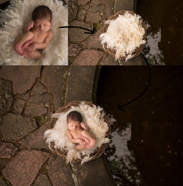Newborn Digital Backdrop Step by Step Composite Tutorial Videos