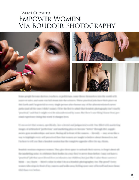 Boudoir Client Guide | PSD Templates | Boudoir Welcome Packet