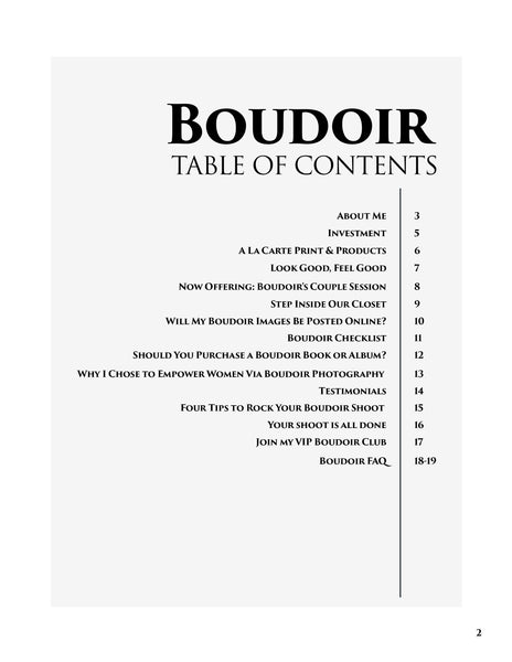 Boudoir Client Guide | PSD Templates | Boudoir Welcome Packet