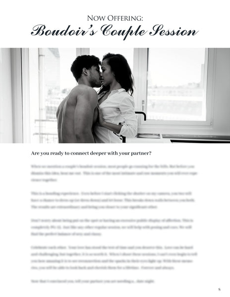 Boudoir Client Guide | PSD Templates | Boudoir Welcome Packet