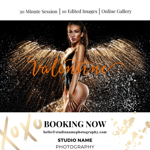 Valentine Mini Session, Boudoir Photography Marketing Templates Bundle for Photographers for CANVA | Mini Session Templates for Boudoir Photographers