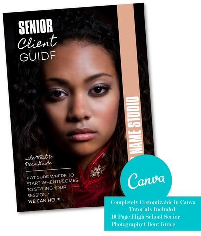SENIOR CLIENT GUIDE, SENIOR PHOTOGRAPHY WELCOME PACKET TEMPLATE FOR CANVA, SENIOR MAGAZINE TEMPLATE 2