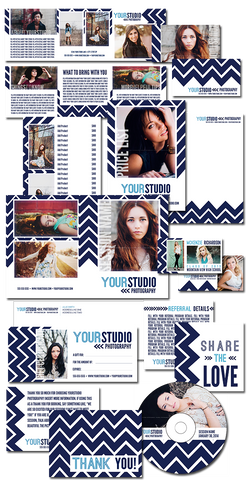 Chevron Love Marketing Set