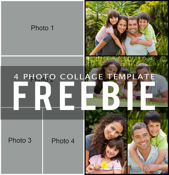 4 Photo Collage Template Sample