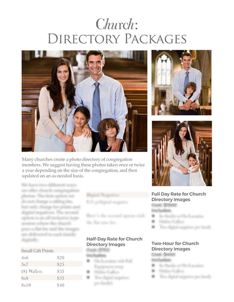 66 Prewritten Photographer Pricing Template Pages