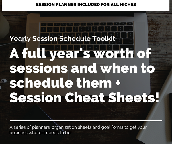 Yearly Session Schedule Toolkit: A full year's worth of sessions and when to run them!