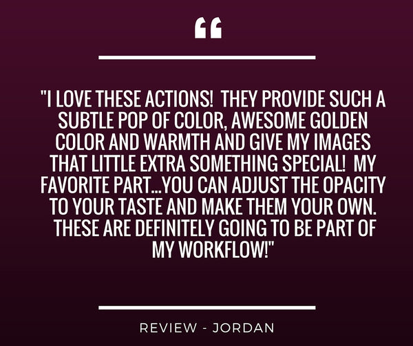 Creative Backlit Golden Hour Actions