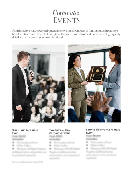 66 Prewritten Photographer Pricing Template Pages