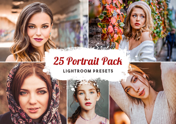25 Pro Portrait Preset Pack for Lightroom