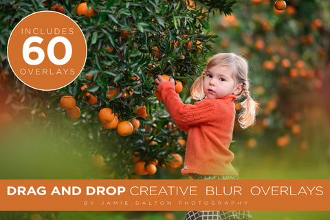 Creative Blur Drag and Drop Overlays