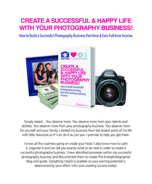 How to earn full-time income from a part-time photography business!