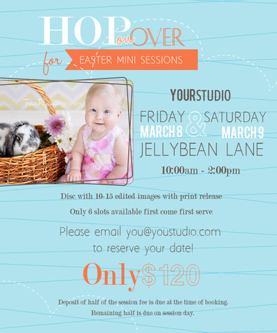 Easter Mini Session Marketing Graphics