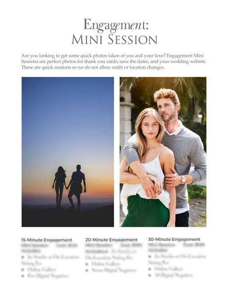 66 Prewritten Photographer Pricing Template Pages