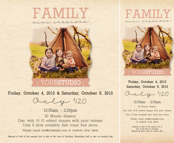 Family Mini Session Marketing Graphics