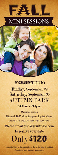 Fall Mini Session Marketing Graphics