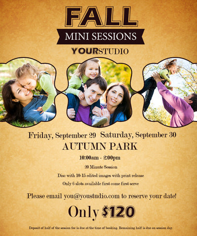 Fall Mini Session Marketing Graphics