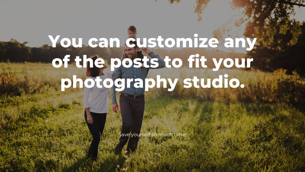 *BRAND NEW* Family Photography Monthly Social Media Content *Copy-Paste-Post* - 365 Posts Already done for you!