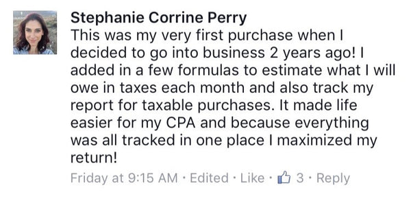 Tax Spreadsheets for Photographers