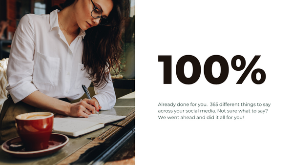 Personal Branding & Headshot Photography Social Media Content *Copy-Paste-Post* - 365 Posts Already done for you!