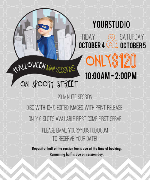 Halloween Mini Session Templates