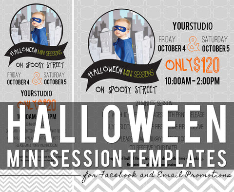 Halloween Mini Session Templates