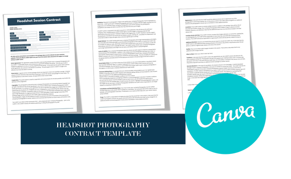 The Complete Headshot Photography Product Collection for CANVA