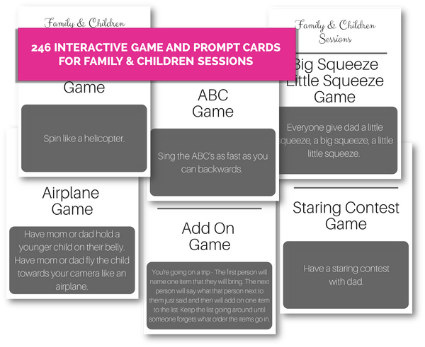 246 Interactive Game & Prompts for Family Sessions